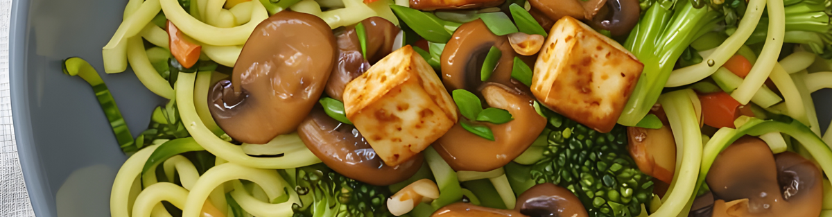 Tofu & Vegetable Curry with Courgette Noodles